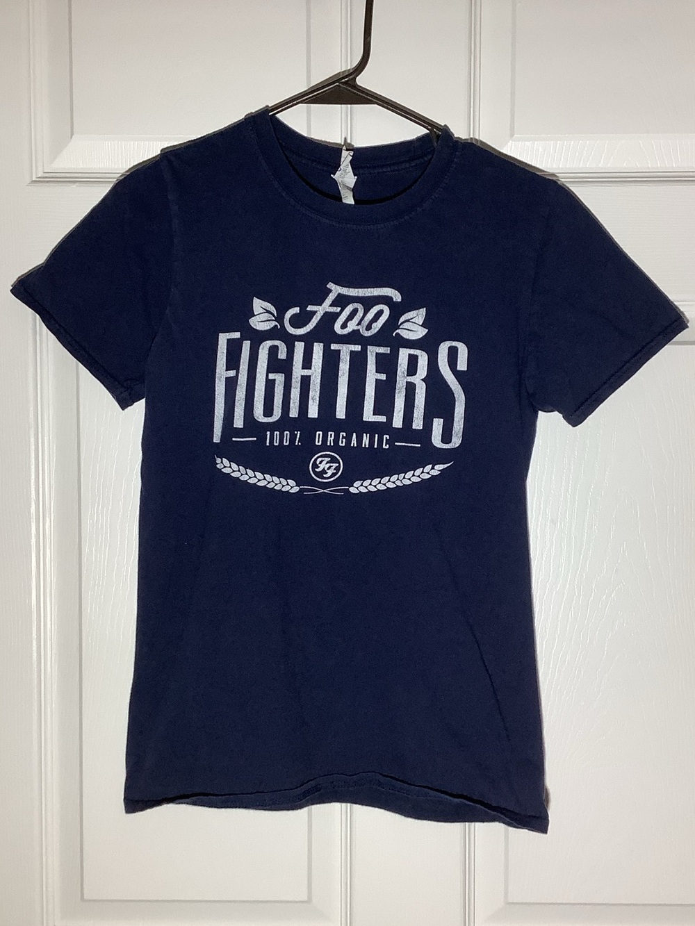 Foo Fighters Navy Graphic Band Tee, size small